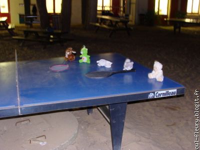 une petite partie de ping pong